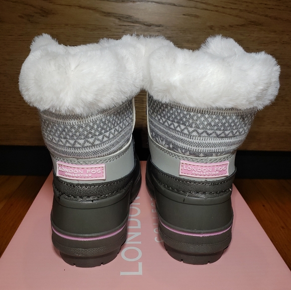 London Fog Toddler Girls Tiana Cold Weather Lace Up Boots - Picture 7 of 9